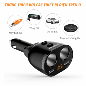 Bộ Tẩu Sạc Ô Tô Hyundai HY16 Chính Hãng