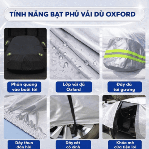 Bạt Phủ Ô Tô Vải Dù Oxford