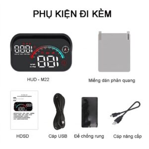 Bộ Hiển Thị Tốc Độ Kính Lái Ô Tô HUD M22 Chính Hãng