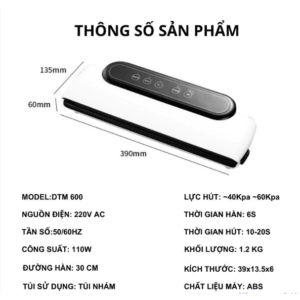 Máy Hút Chân Không DTM600 Hàng Chính Hãng
